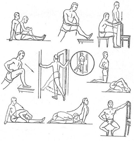 Gymnastics for knee joint arthrosis